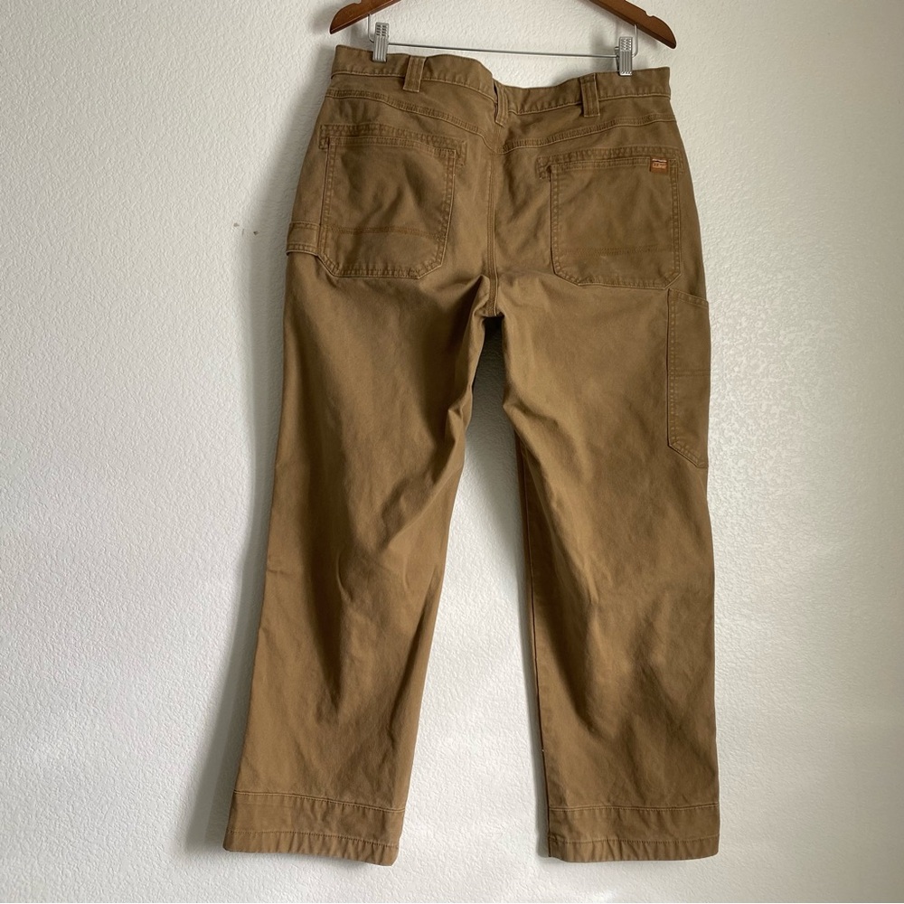 LL Bean Natural Fit carpenter pants, brown, 35X29
